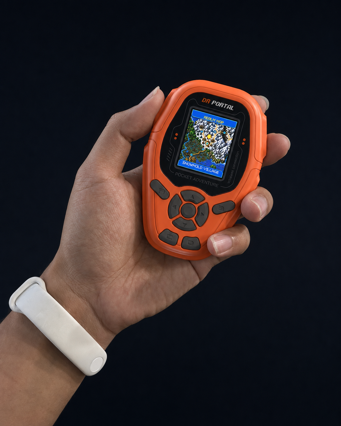 DR Portal held in one hand